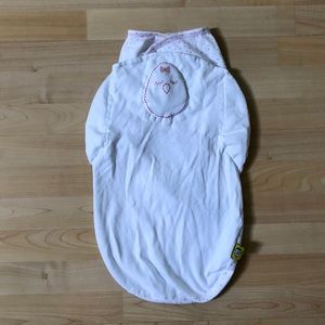 Nested bean pink star swaddle